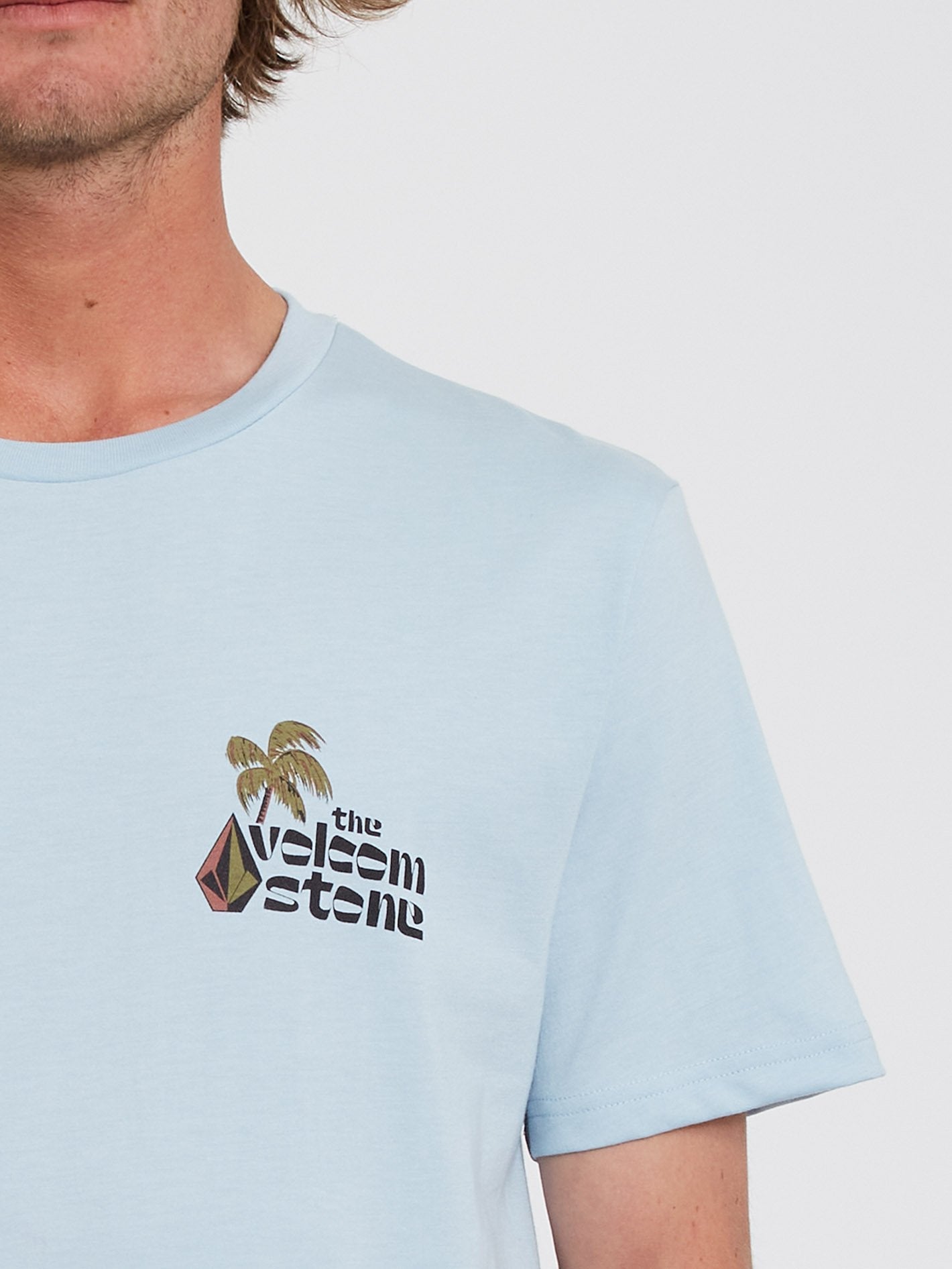 Paradise Heather T-shirt - CALI BLUE HEATHER