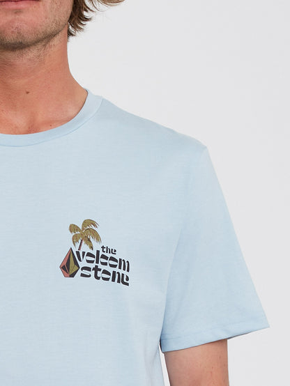 Paradise Heather T-shirt - CALI BLUE HEATHER