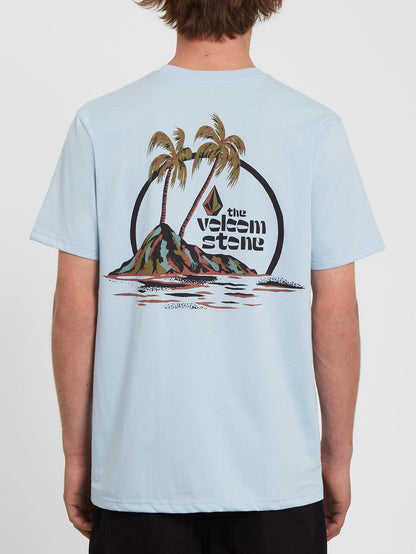 Paradise Heather T-shirt - CALI BLUE HEATHER