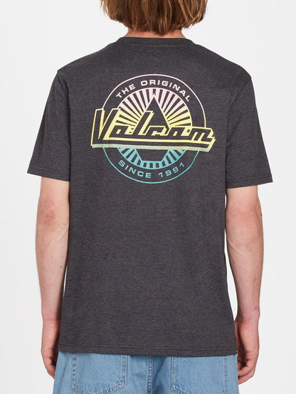 Initial T-shirt - HEATHER BLACK