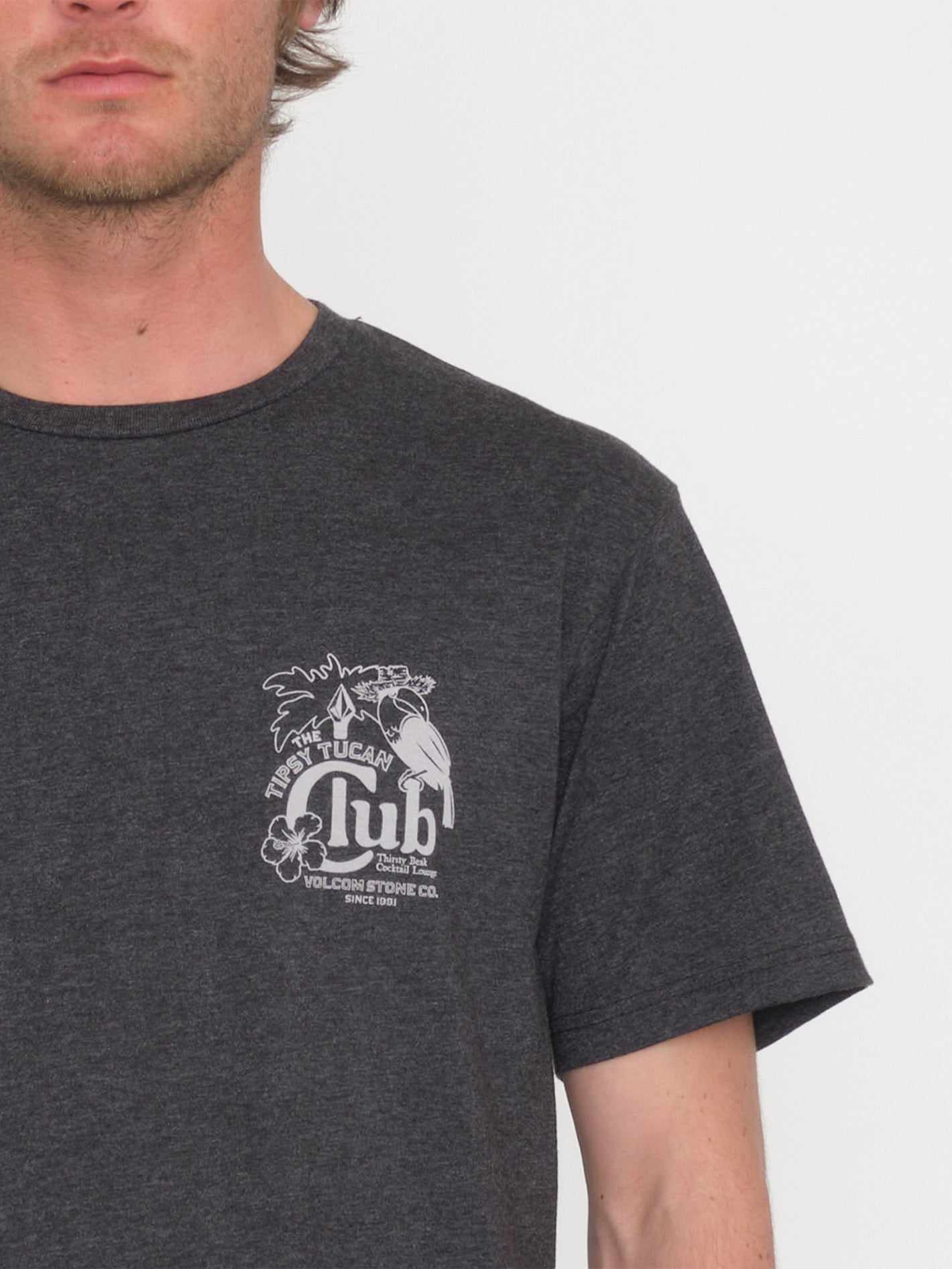 Tispy Tucan T-shirt - HEATHER BLACK