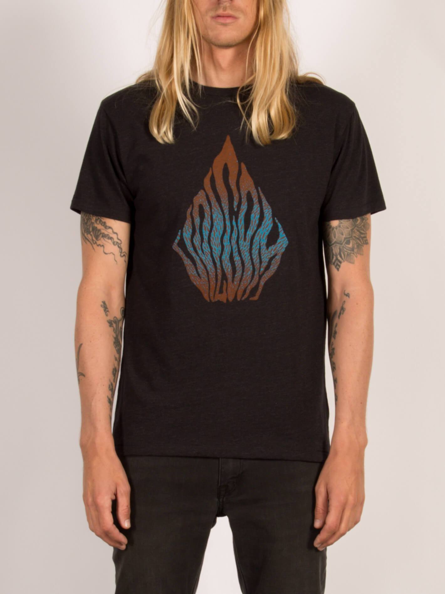 BLOOM DAY BLD SS HEATHER BLACK