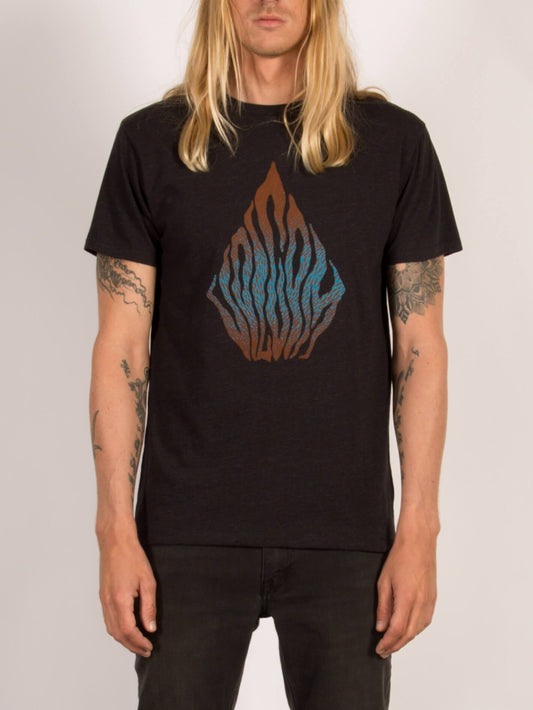 BLOOM DAY BLD SS HEATHER BLACK
