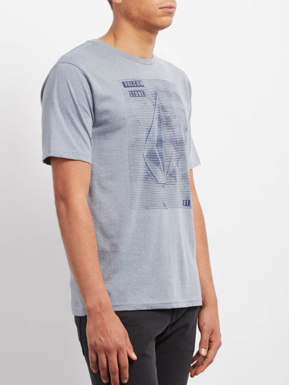 Line Tone Heather T-shirt - Arctic Blue