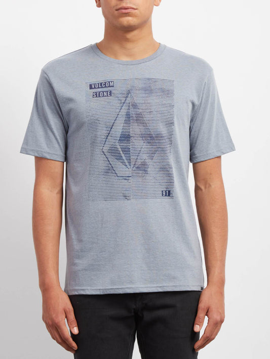 Line Tone Heather T-shirt - Arctic Blue
