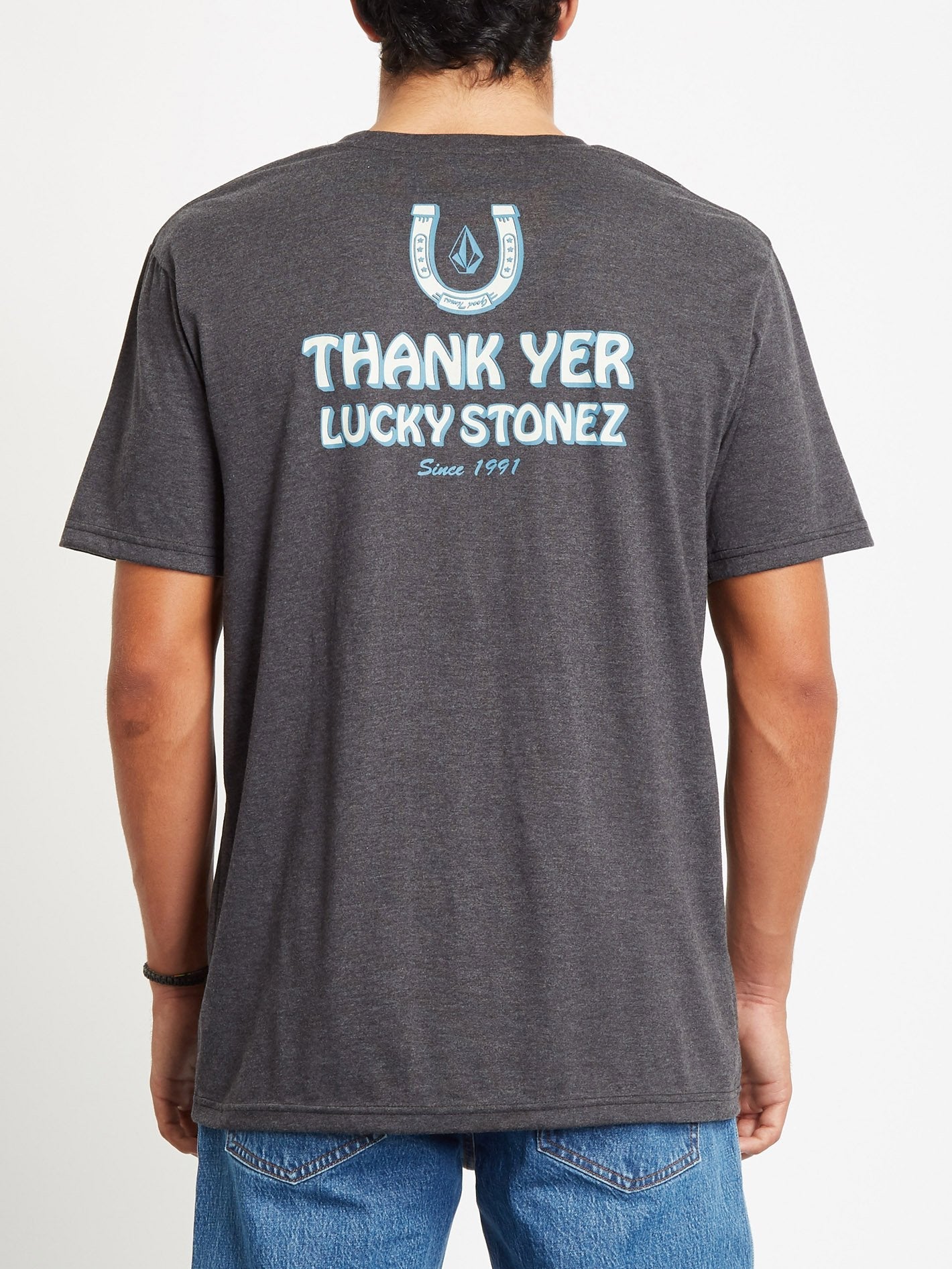 Lucky Yew T-shirt - HEATHER BLACK
