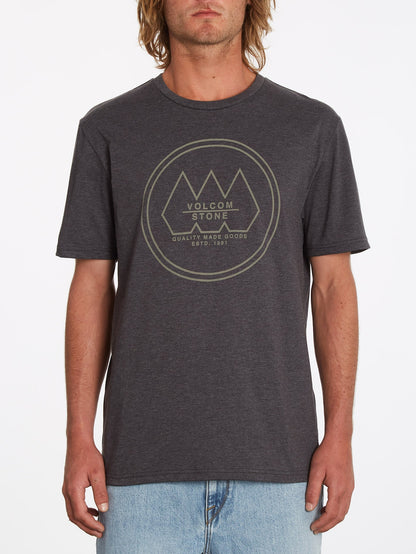 Tri Stone T-shirt - HEATHER BLACK