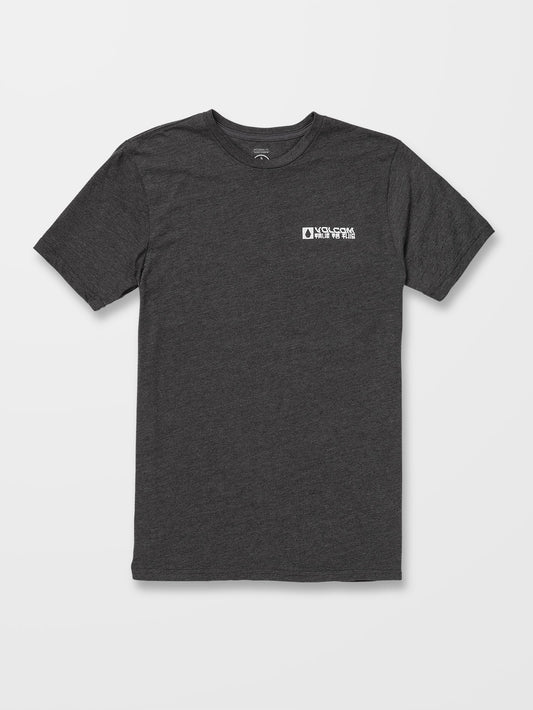 Slider T-shirt - HEATHER BLACK