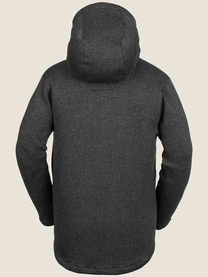 Stone Storm Bonded Zip Sweaters - Black