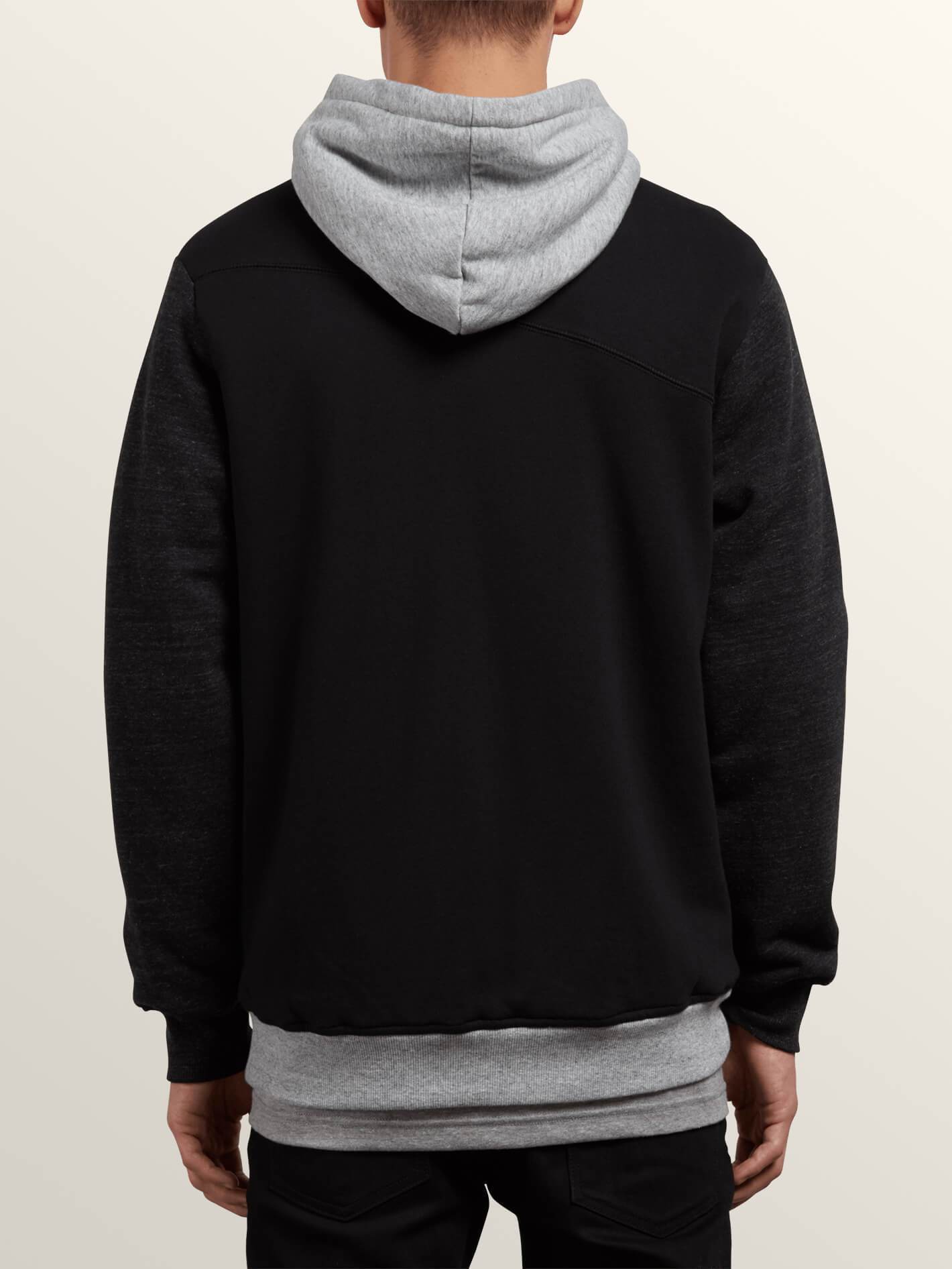 Single Stone Lined Zip Hoodie - Black Combo