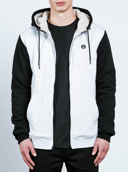 Single Stone Lined Zip Hoodie - Mist