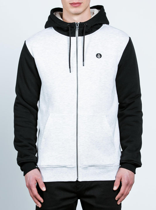 Single Stone Lined Zip Hoodie - Mist