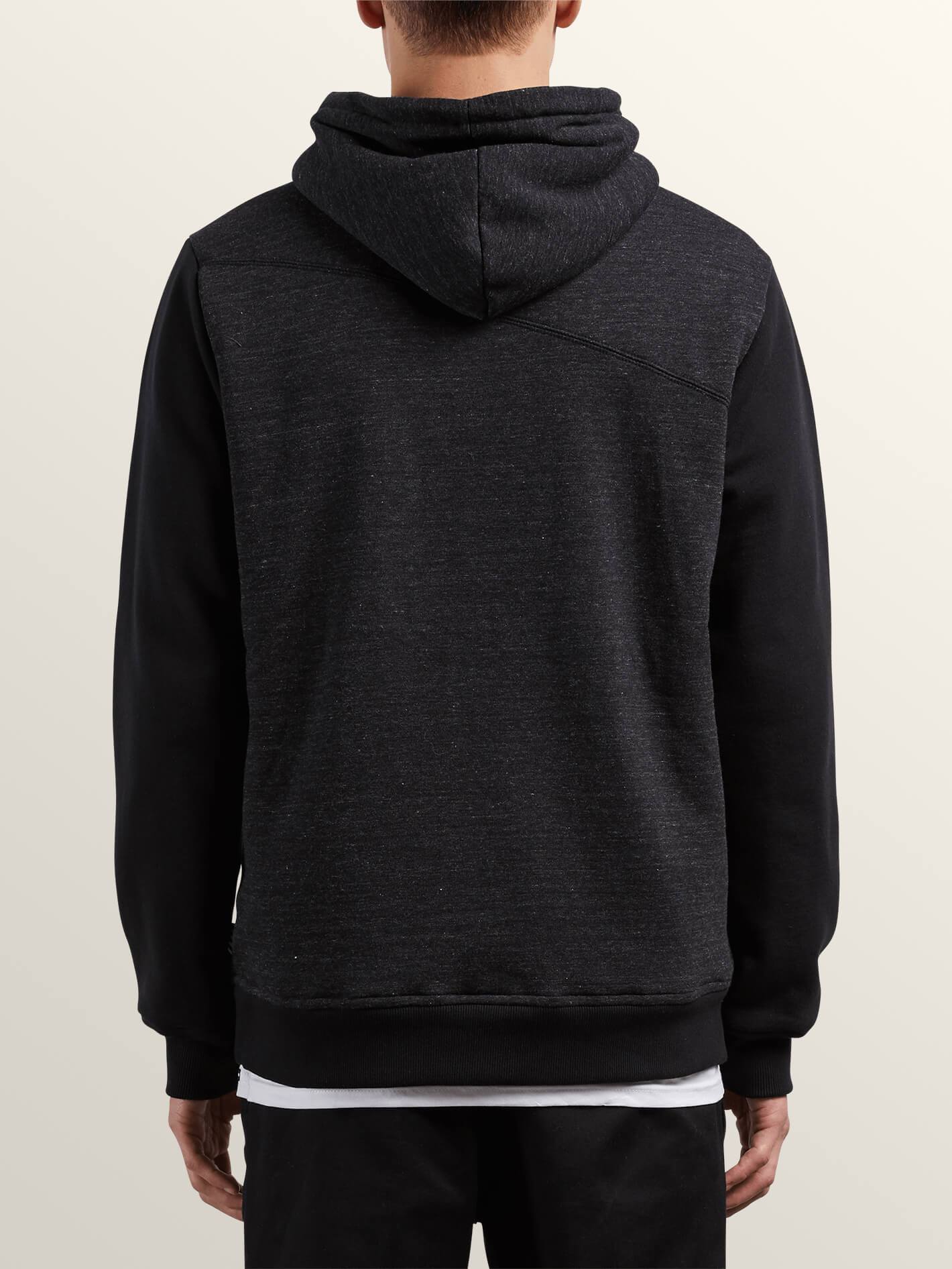 Single Stone Lined Zip Hoodie - Sulfur Black