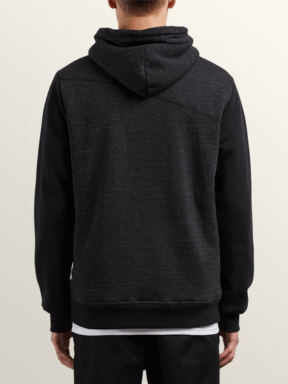Single Stone Lined Zip Hoodie - Sulfur Black