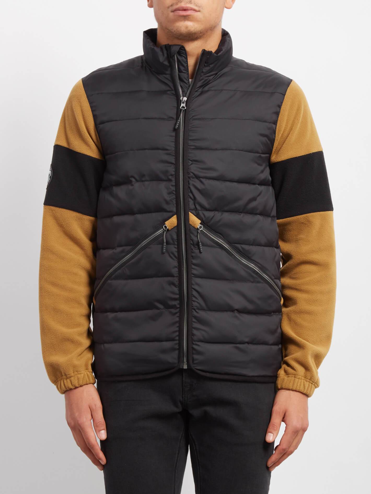 Foley Zip Sweaters - Old Gold