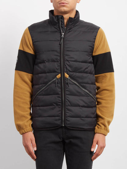 Foley Zip Sweaters - Old Gold