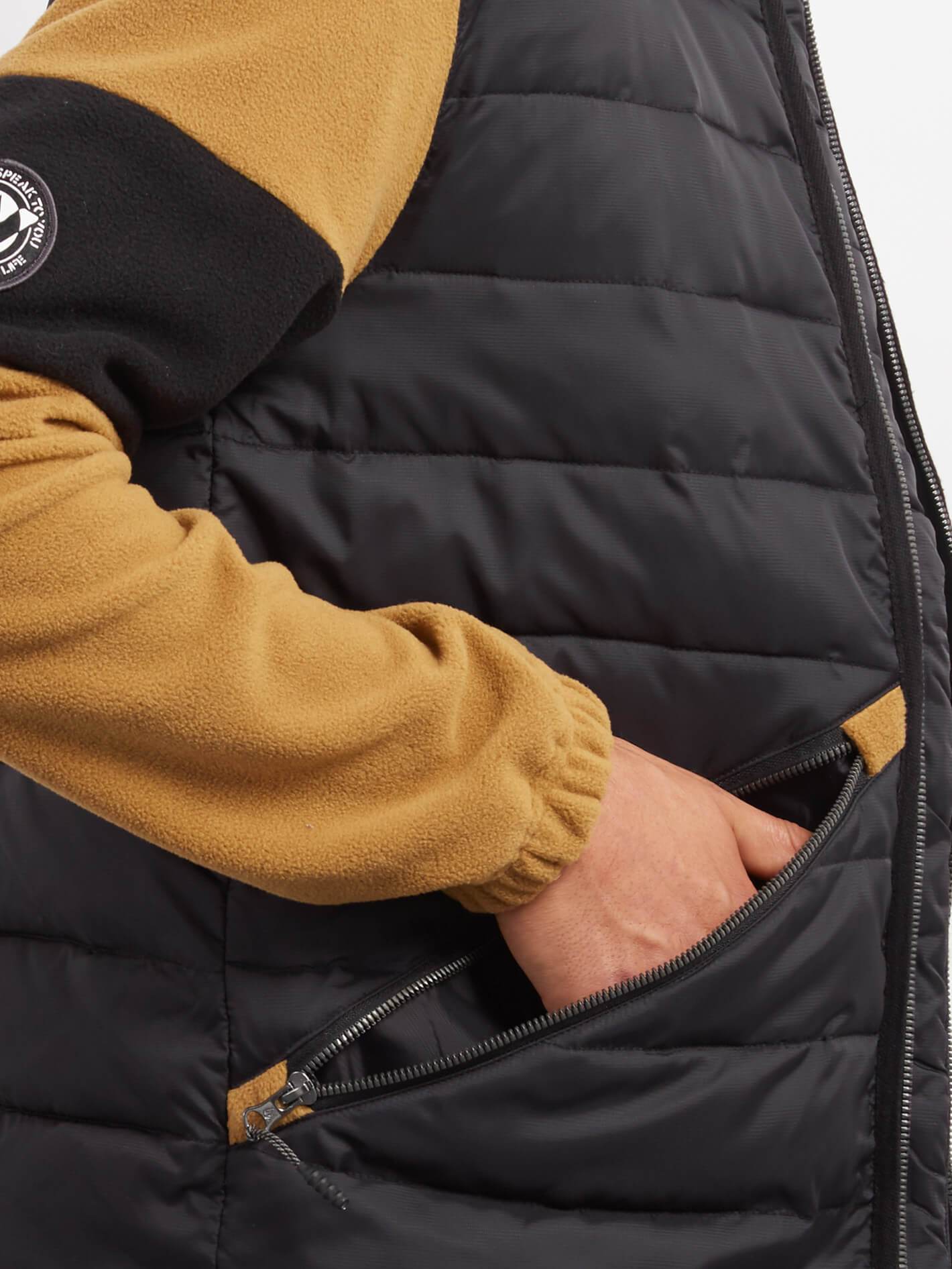 Foley Zip Sweaters - Old Gold