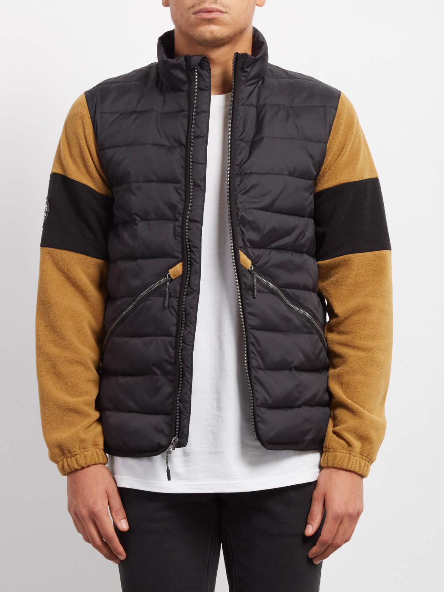 Foley Zip Sweaters - Old Gold