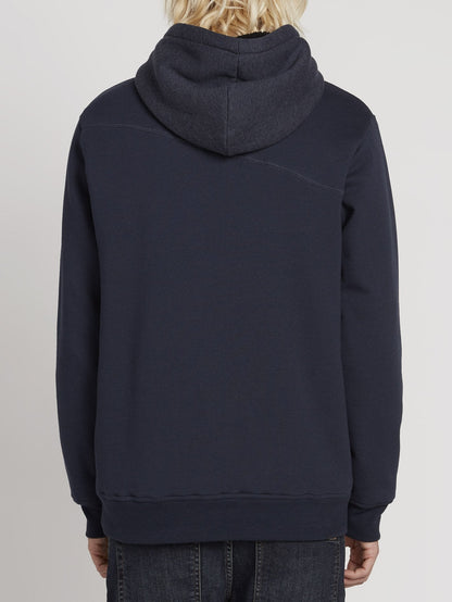 Single Stone Lined Zip Hoodie - Navy