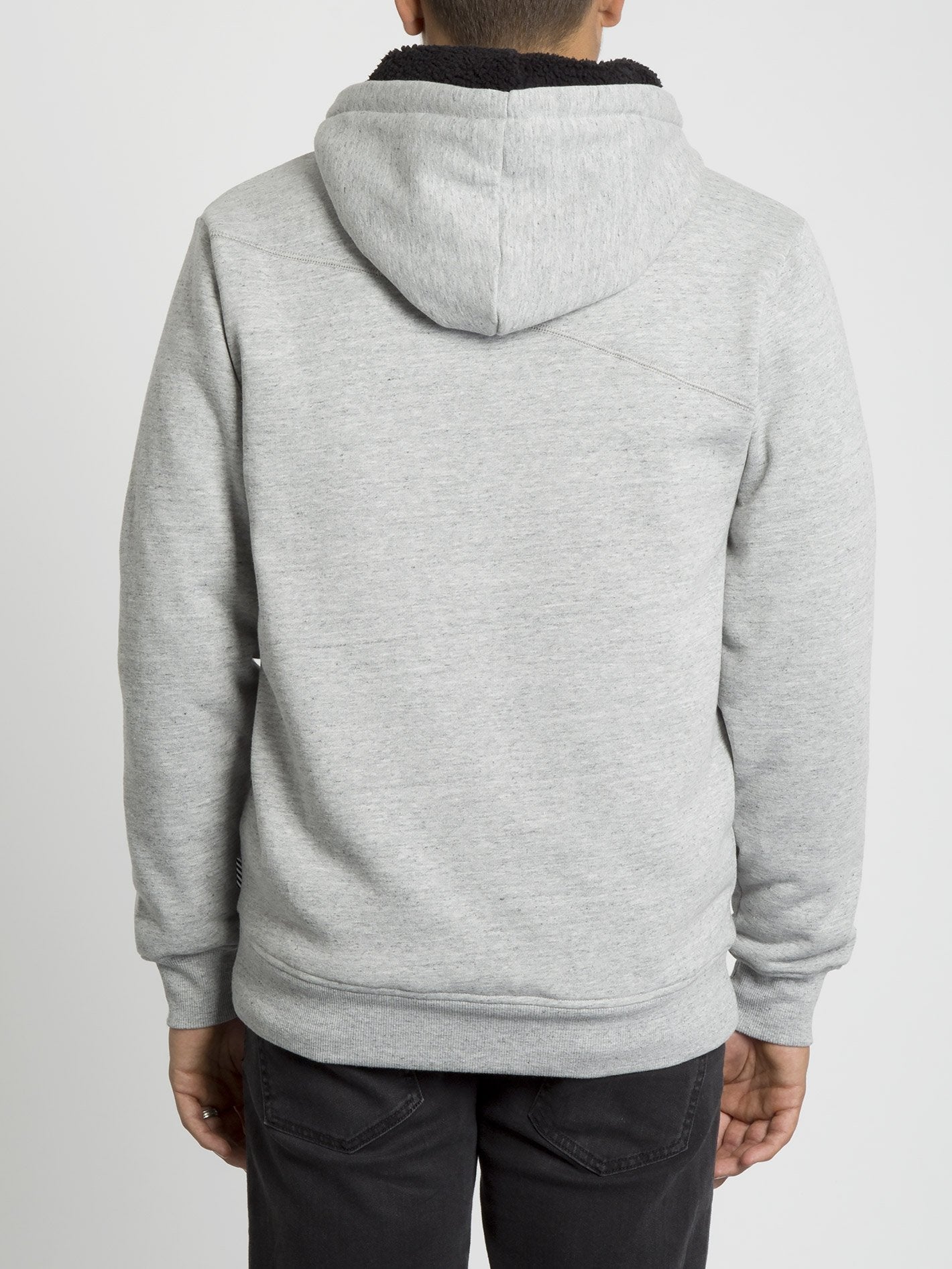 Single Stone Lined Zip Hoodie - Storm
