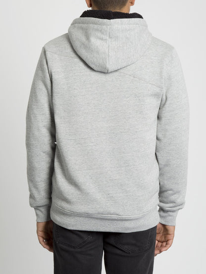 Single Stone Lined Zip Hoodie - Storm