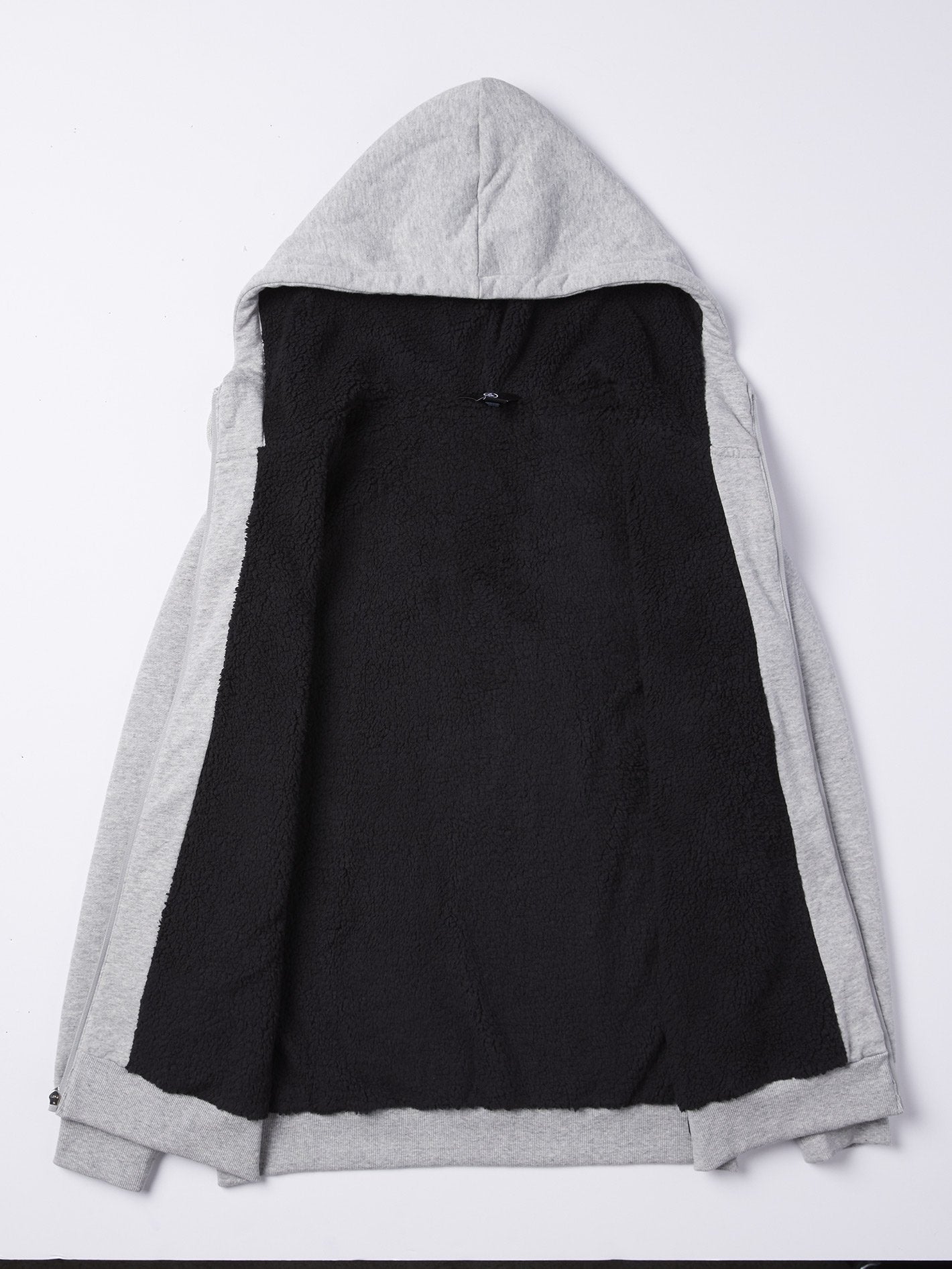 Stone Lined Zip Hoodie - Storm