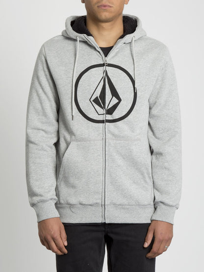 Stone Lined Zip Hoodie - Storm