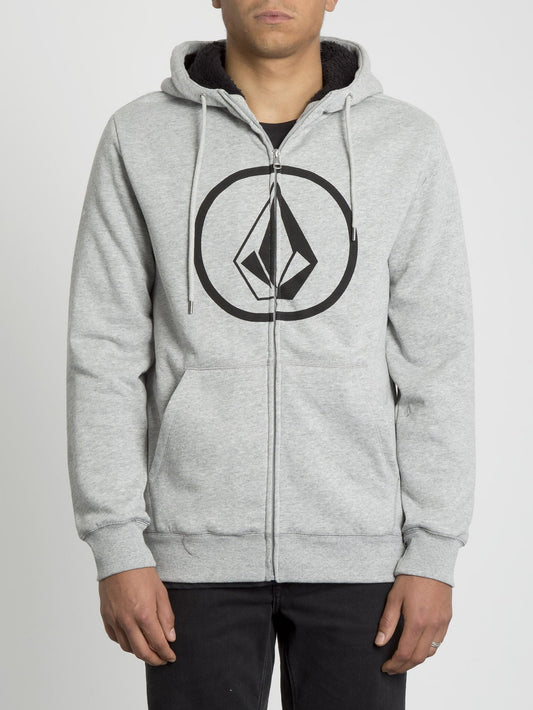 Stone Lined Zip Hoodie - Storm