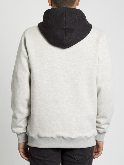 Drastic Stone Lined Zip Hoodie - Heather Grey