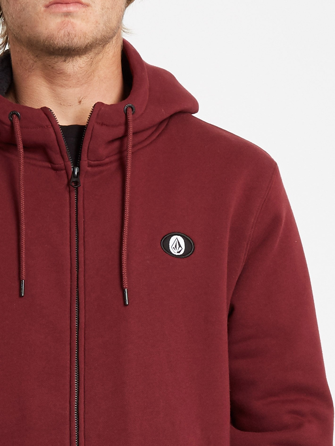 Single Stone Lined Zip-up Hoodie - PORT
