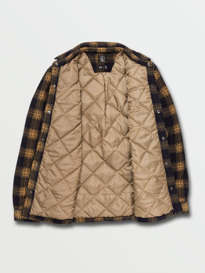 Bowered Fleece Shirt - DARK KHAKI