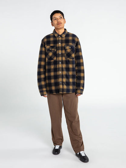 Bowered Fleece Shirt - DARK KHAKI