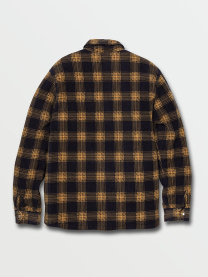 Bowered Fleece Shirt - DARK KHAKI