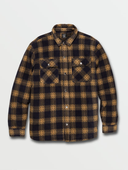 Bowered Fleece Shirt - DARK KHAKI