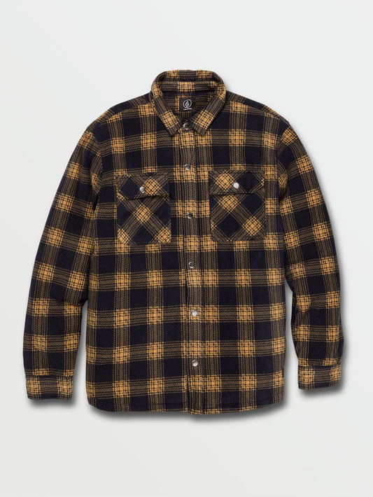 Bowered Fleece Shirt - DARK KHAKI