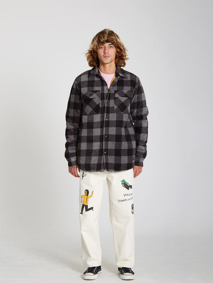BOWERED FLEECE LS