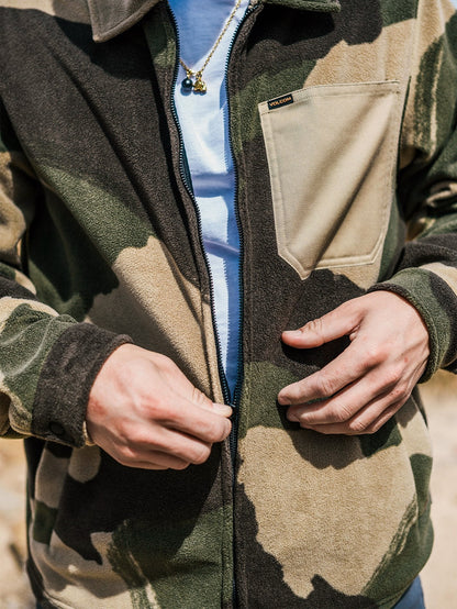 Imson Zip Over-shirt - CAMOUFLAGE