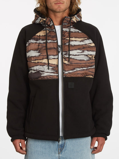 Muzzer Tripper Zip Hoodie - BARK BROWN
