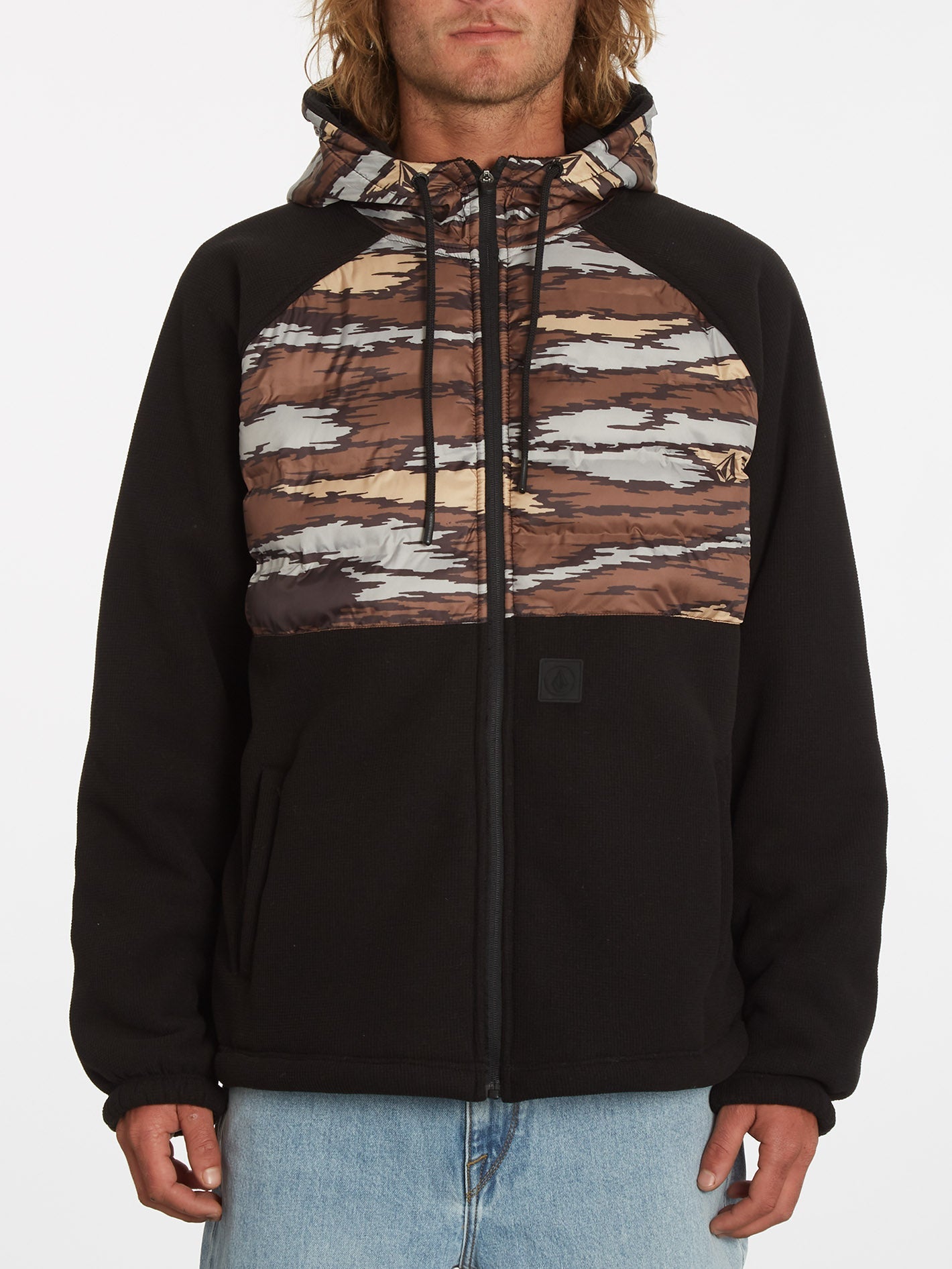 Muzzer Tripper Zip Hoodie - BARK BROWN