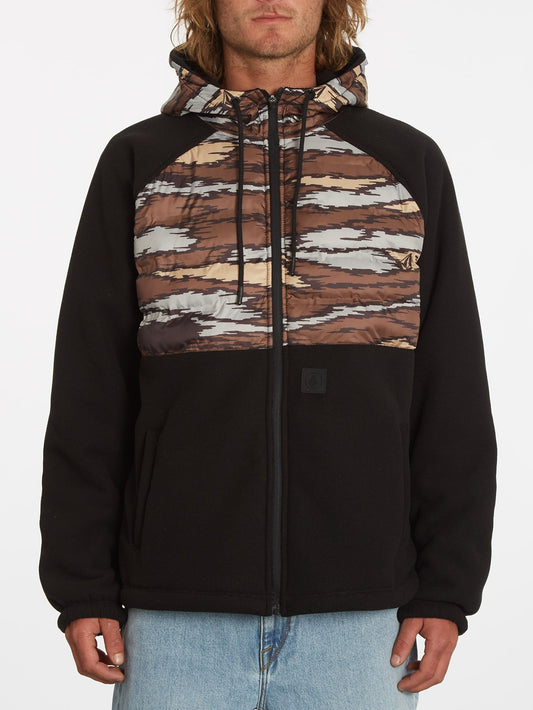 Muzzer Tripper Zip Hoodie - BARK BROWN