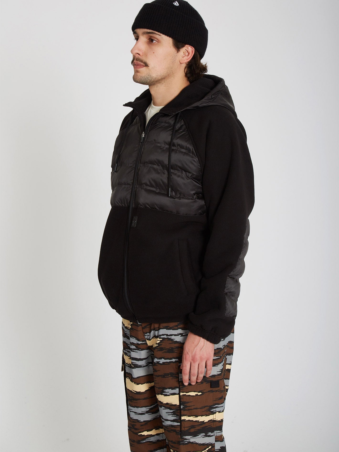 Muzzer Tripper Zip Hoodie - BLACK