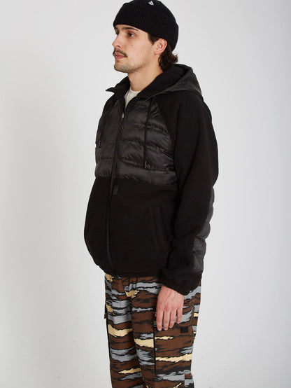 Muzzer Tripper Zip Hoodie - BLACK