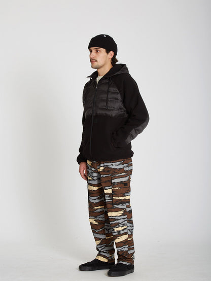 Muzzer Tripper Zip Hoodie - BLACK