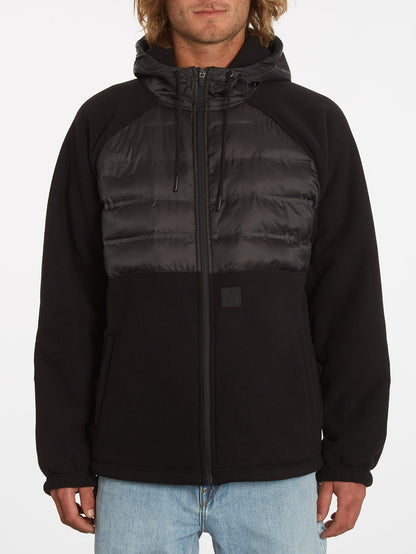 Muzzer Tripper Zip Hoodie - BLACK