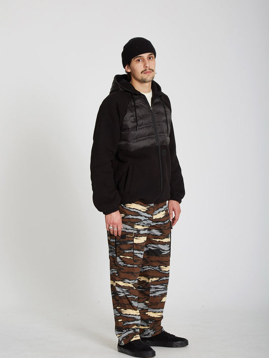 Muzzer Tripper Zip Hoodie - BLACK