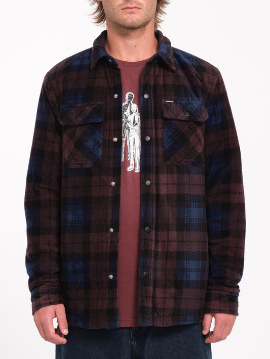 Bowered Polar Over-Shirt - Merlot