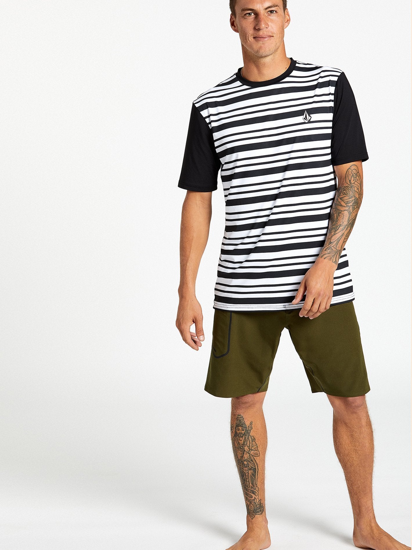 Rhodes Rash Guard T-shirt - Black