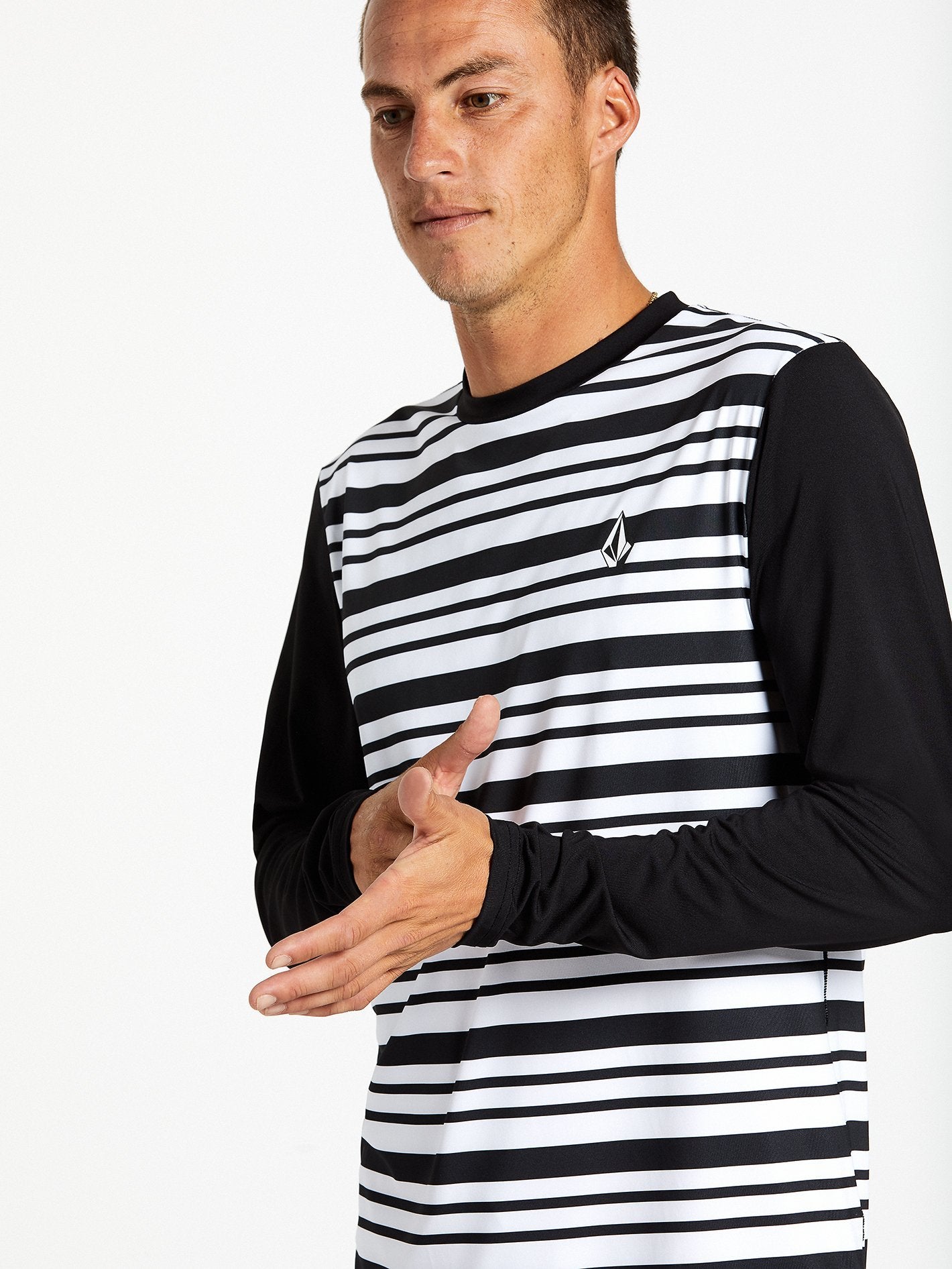 Rhodes Rash Guard T-shirt - Black