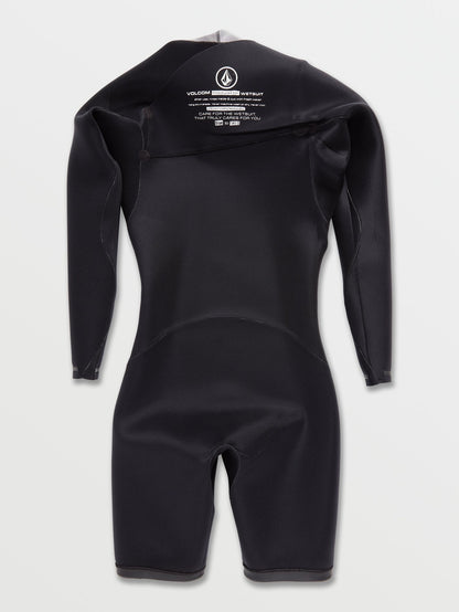 Modulator 2/2 mm Long Sleeve Chest Zip Spring Wetsuit - Black