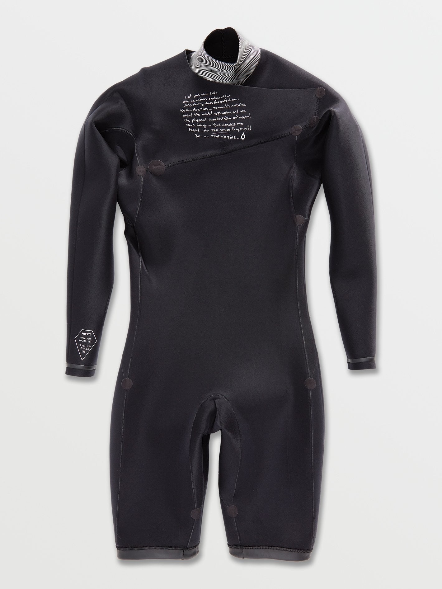 Modulator 2/2 mm Long Sleeve Chest Zip Spring Wetsuit - Black